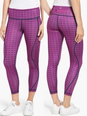 Vineyard Vines Etched Whale Tail Performance Leggings size XS